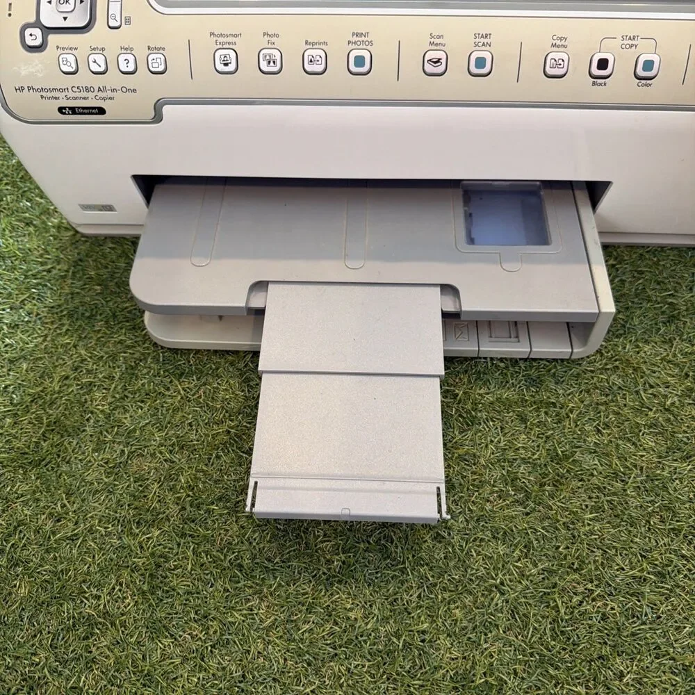 PARTS HP Photosmart C5180 All-In-One Inkjet Printer & Power Cord PARTS ONLY
